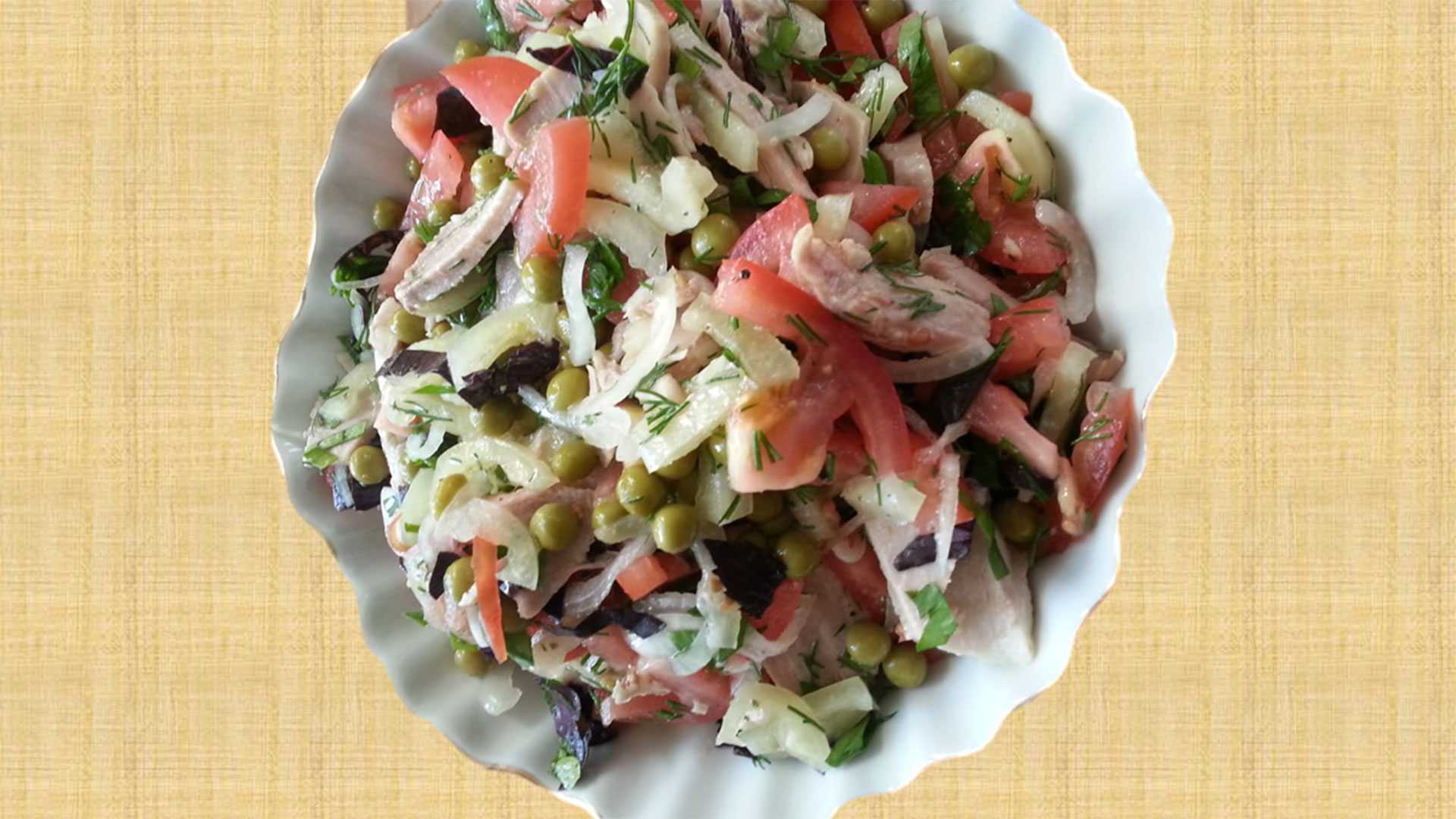 Фитнес салат, пошаговый рецепт с фото