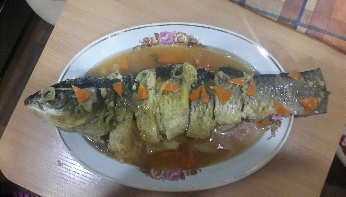 Рыба фаршированная, заливная: пошаговый рецепт с фото